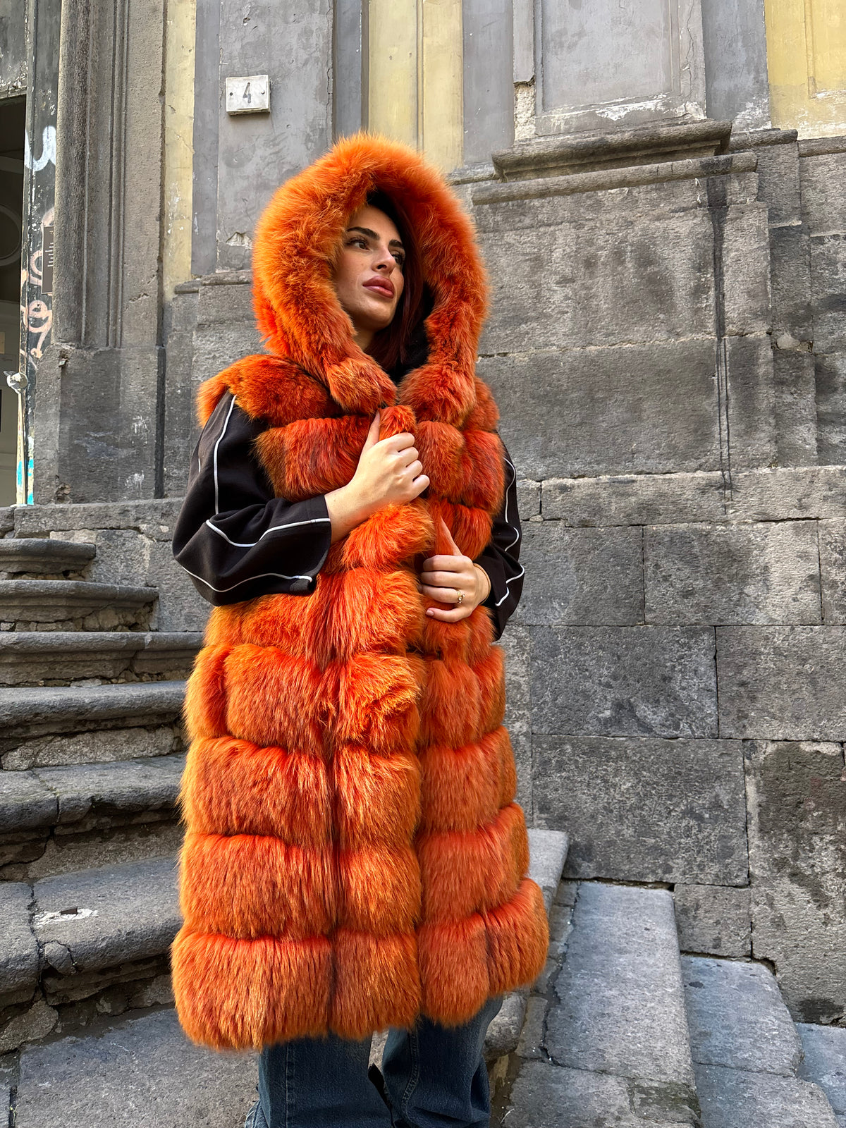 27 PELLICCIA GILET IN VOLPE