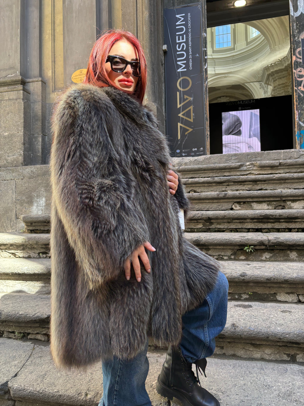 28 PELLICCIA MARMOTTA BLU
