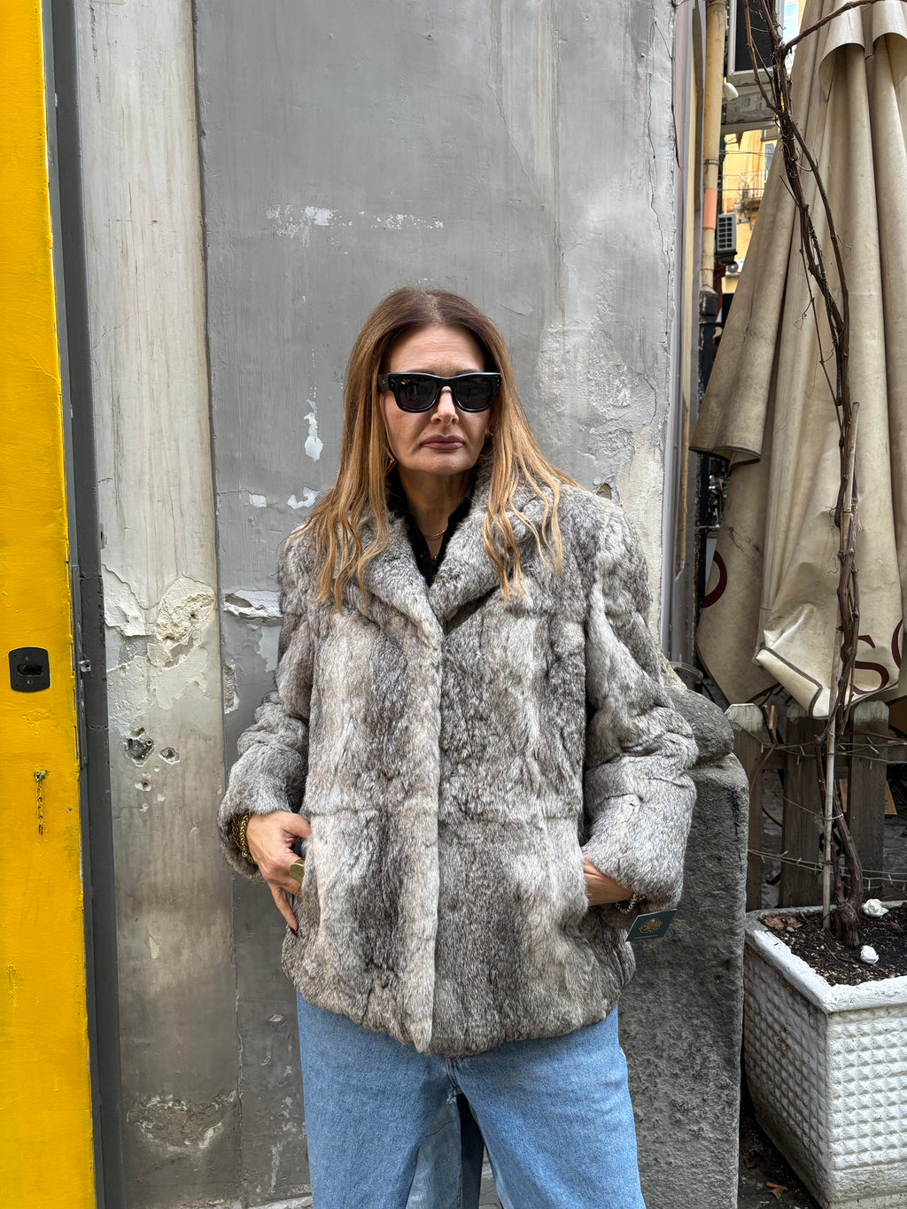65 PELLICCIA LAPIN GRI
