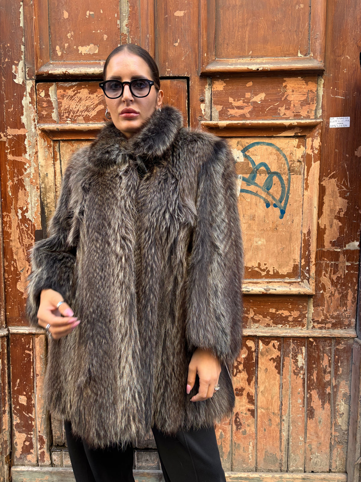 28 PELLICCIA MARMOTTA BLU
