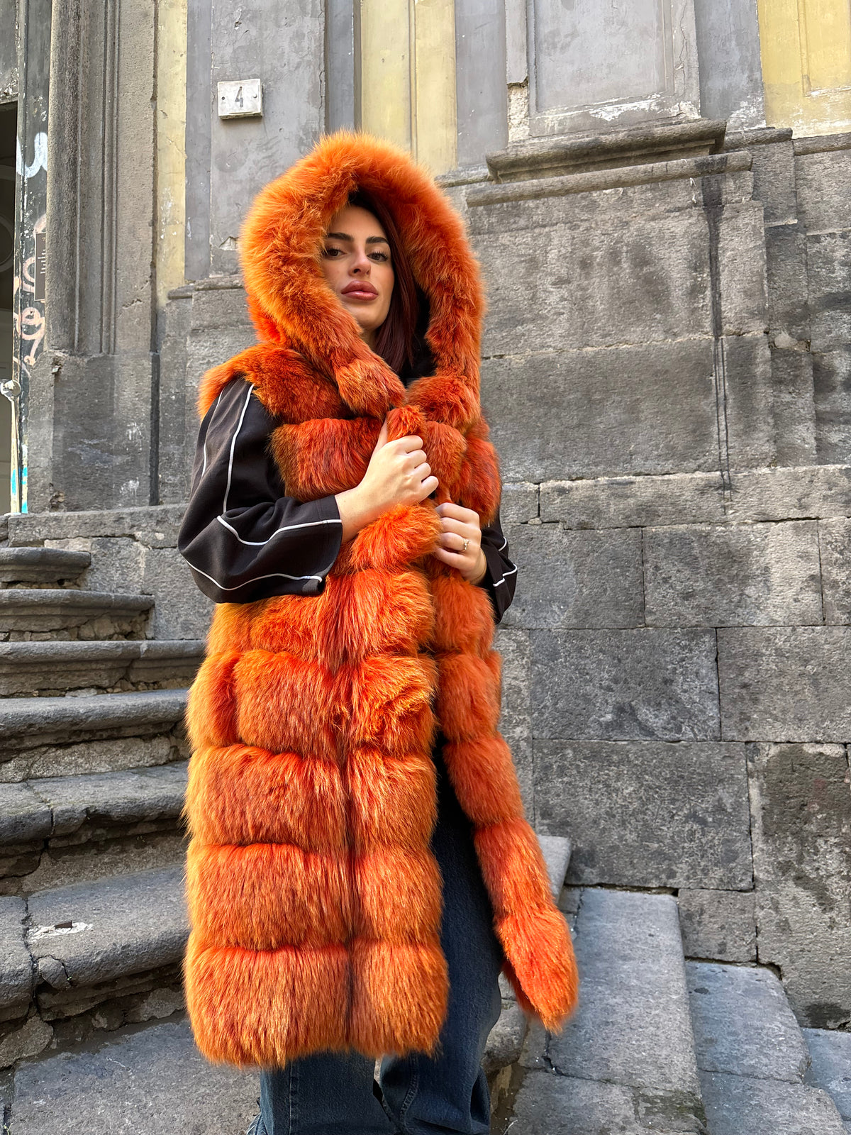 27 PELLICCIA GILET IN VOLPE