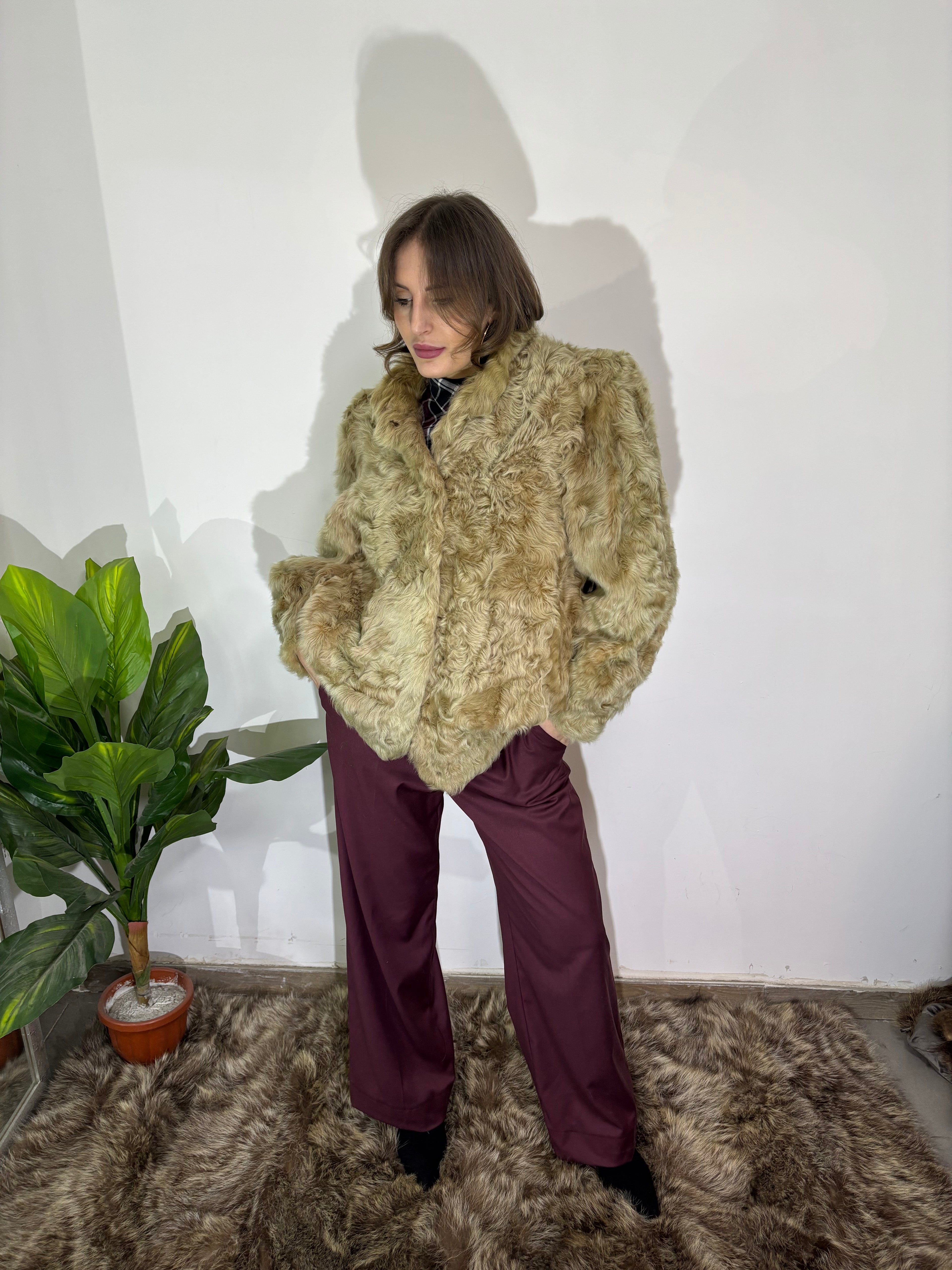 PELLICCIA IN ASTRAKAN BEIGE 168