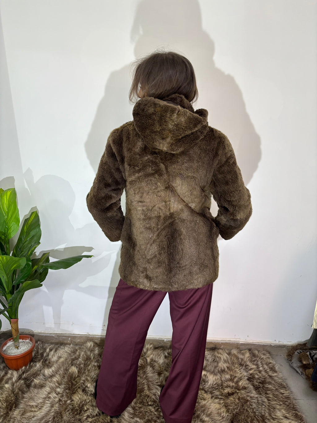 PELLICCIA IN CASTORO CON CAPPU 170