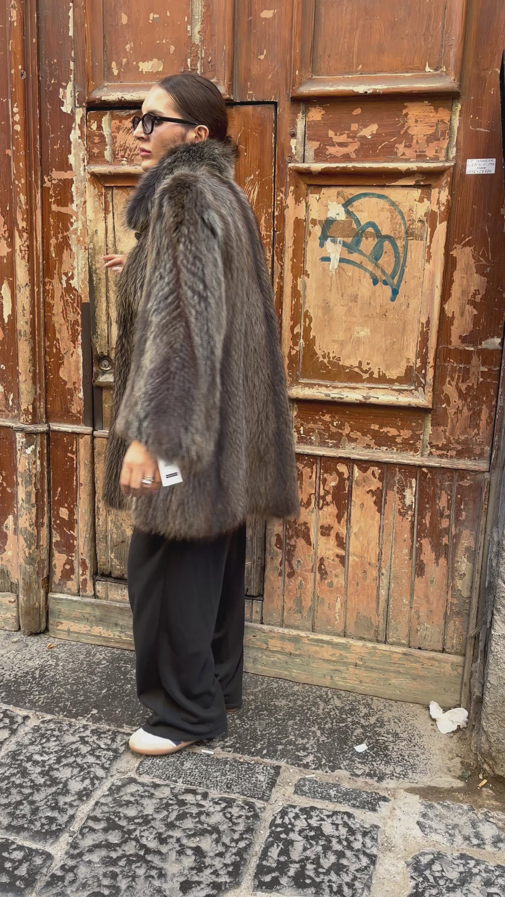 28 PELLICCIA MARMOTTA BLU